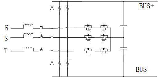 Non-isolated three-phase buck-boost rectification converter and control method