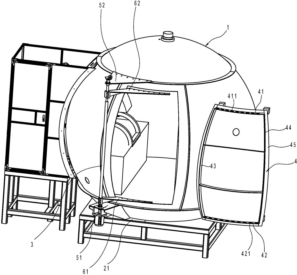 Cabin door mounting method