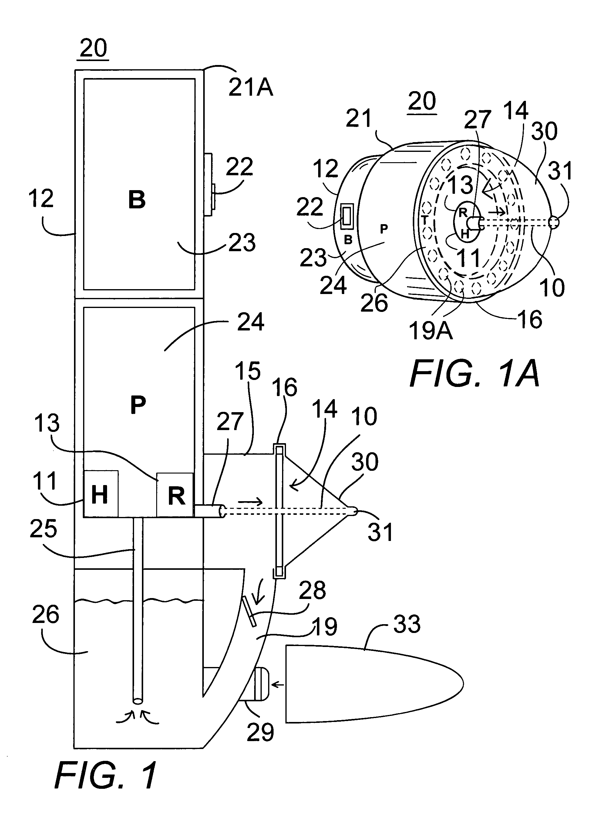 Portable sealed water jet female stimulator