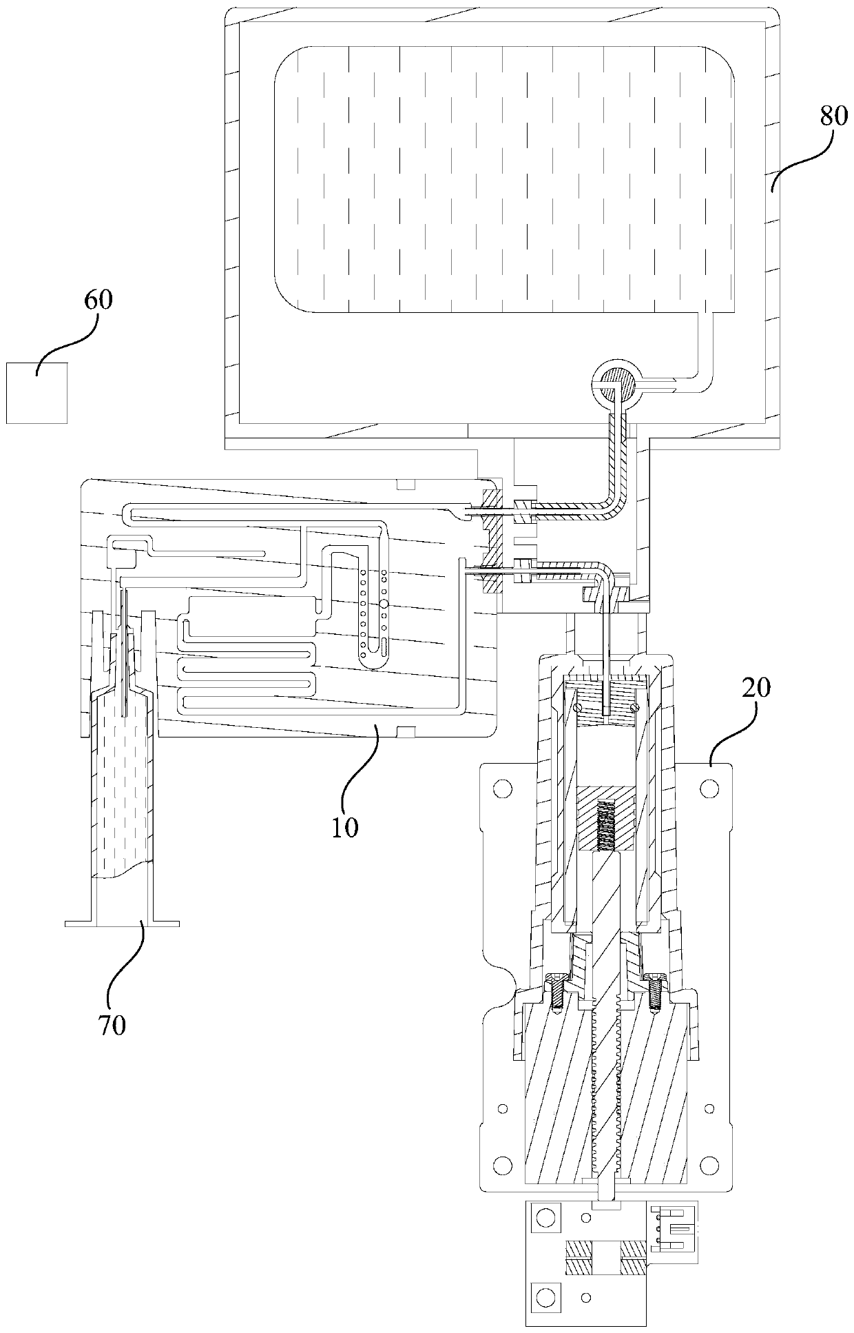 In-vitro diagnostic analyzer, reagent card and mounting structure