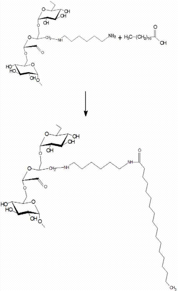 A kind of acid-sensitive amphiphilic stearic acid amidated dextran polymer nanomicelle and preparation method thereof