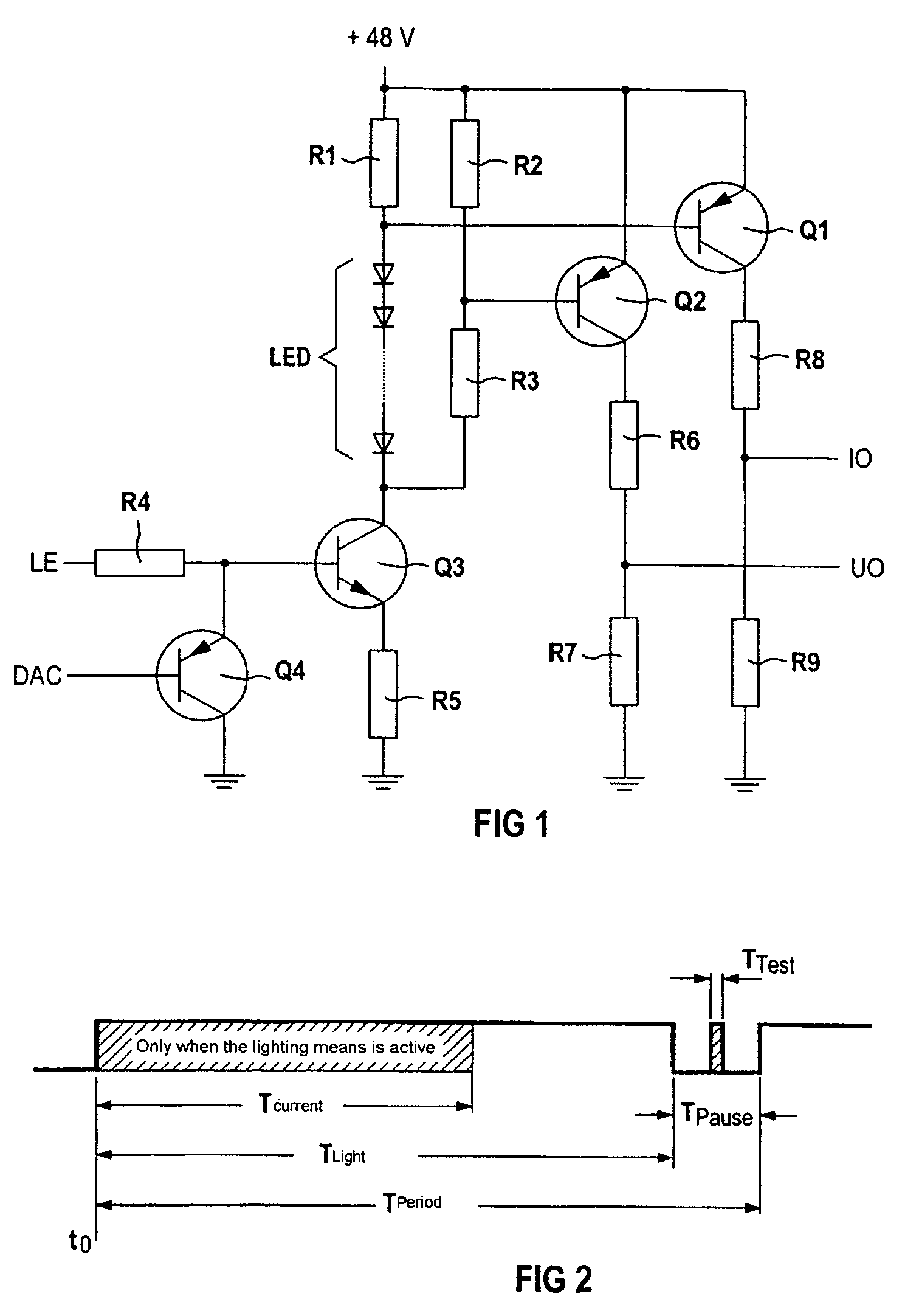 Illuminated sign for traffic control and method for functional monitoring of such a sign