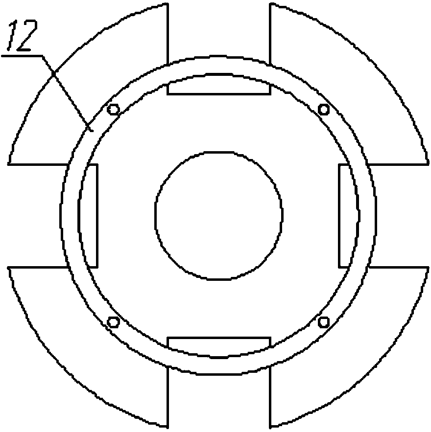 Axial force bearing test structure of elastic foil dynamic pressure gas thrust bearings