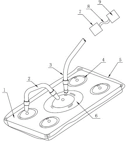 Multi-point negative pressure drainage device