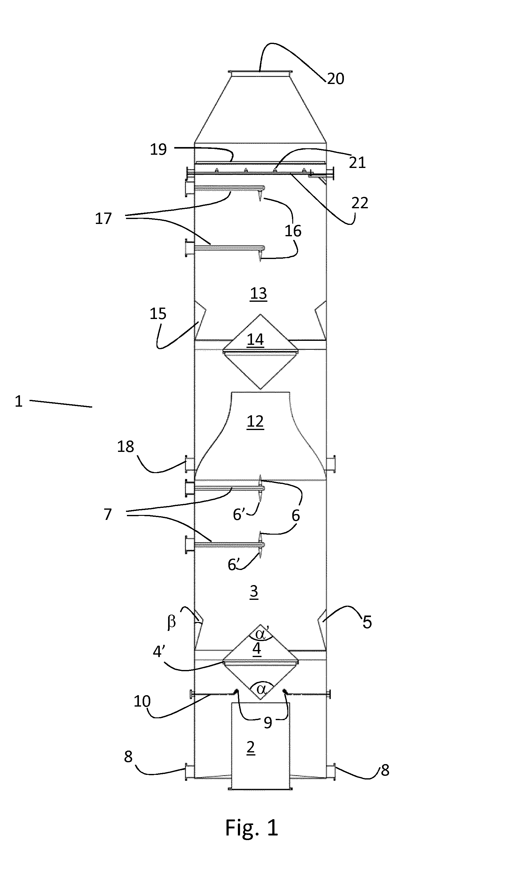 Marine exhaust gas scrubber