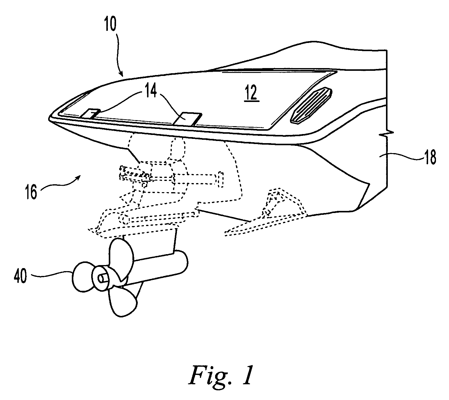 Protective platform for a boat