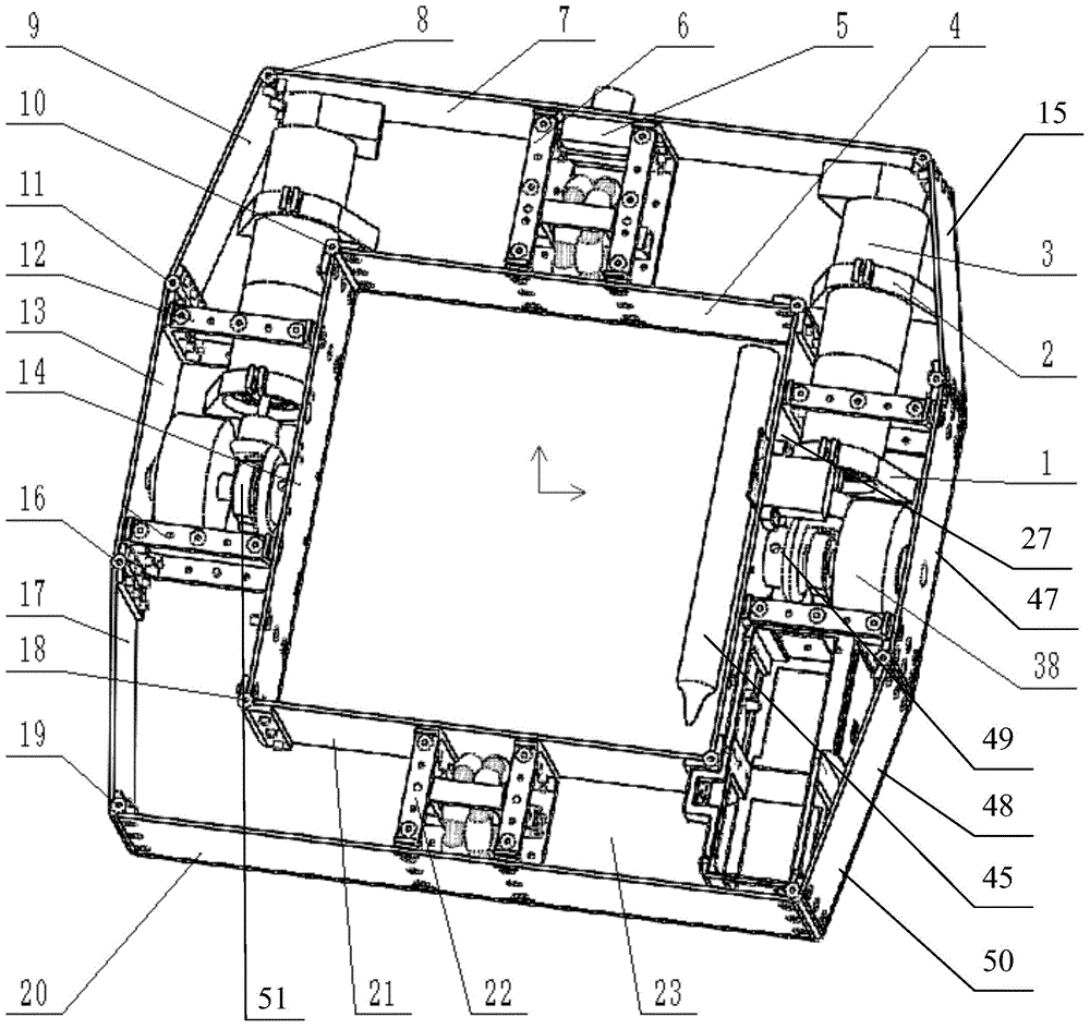 Magnetic-adsorption multifunctional flaw detection robot