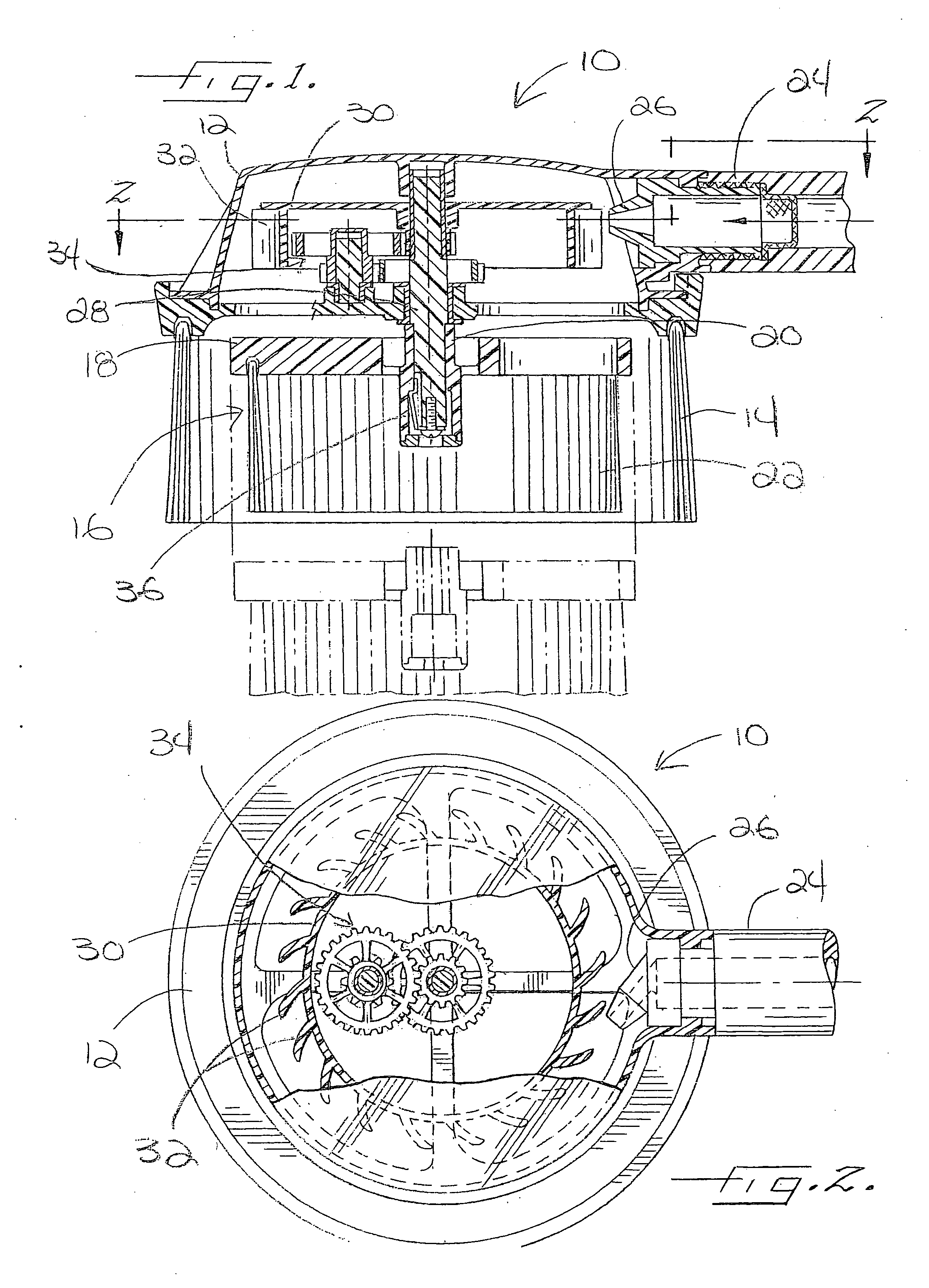 Water-operated wash brush with removable brush head