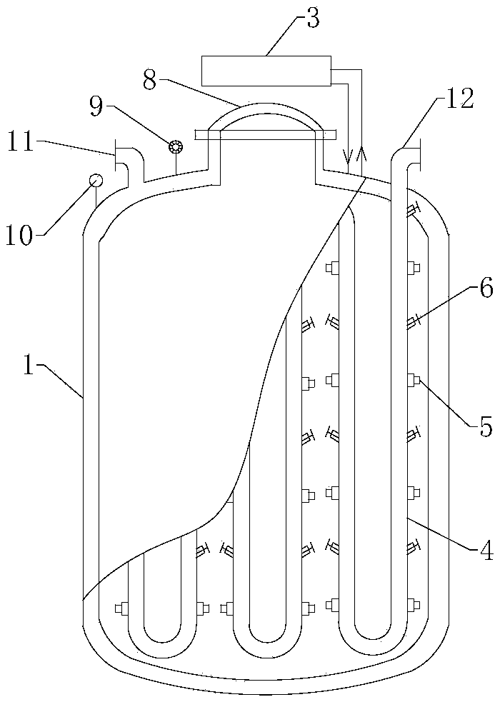 Catalytic cracking oil refining device based on coupling of microwaves with ultrasonic waves