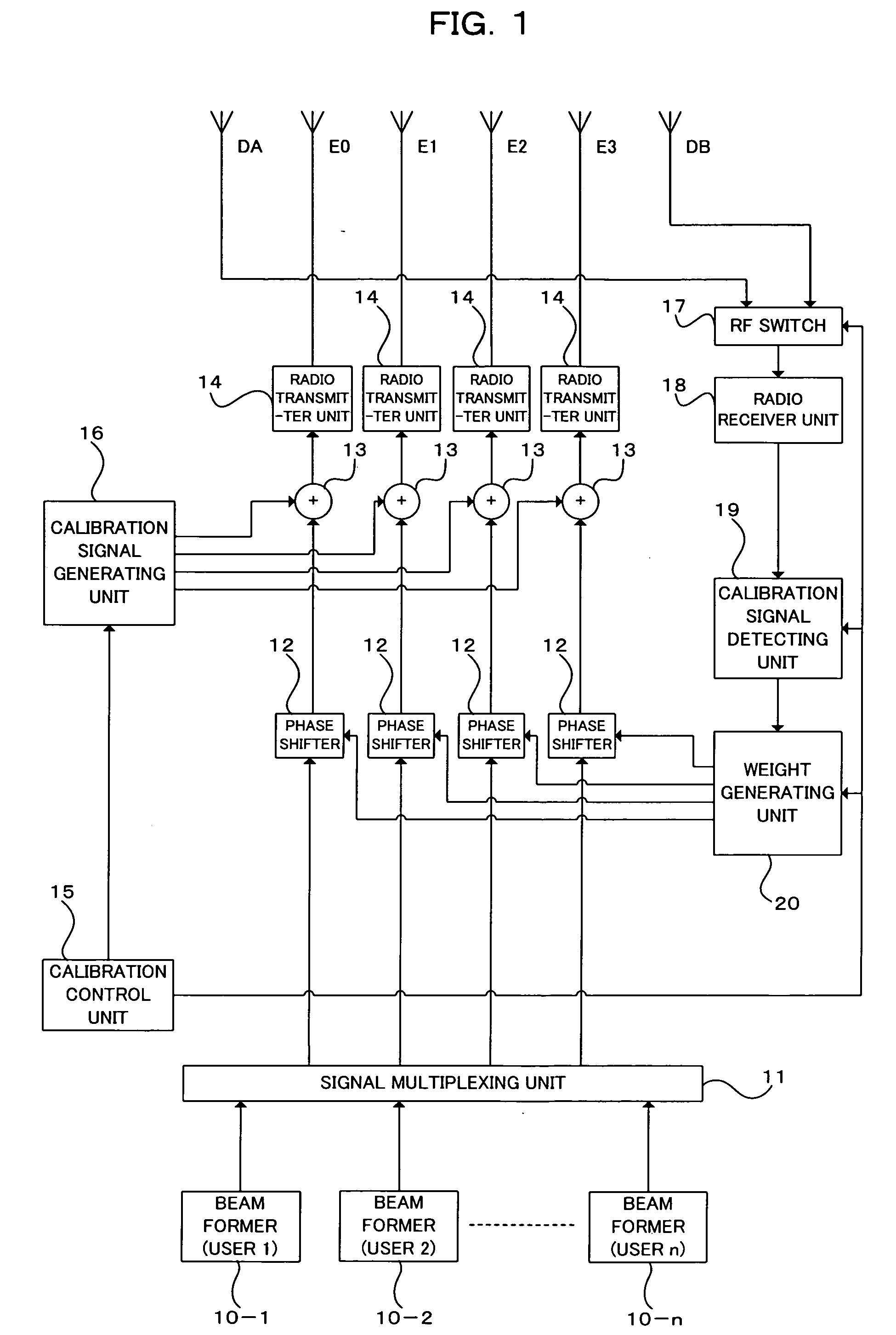 Array antenna calibration apparatus and method