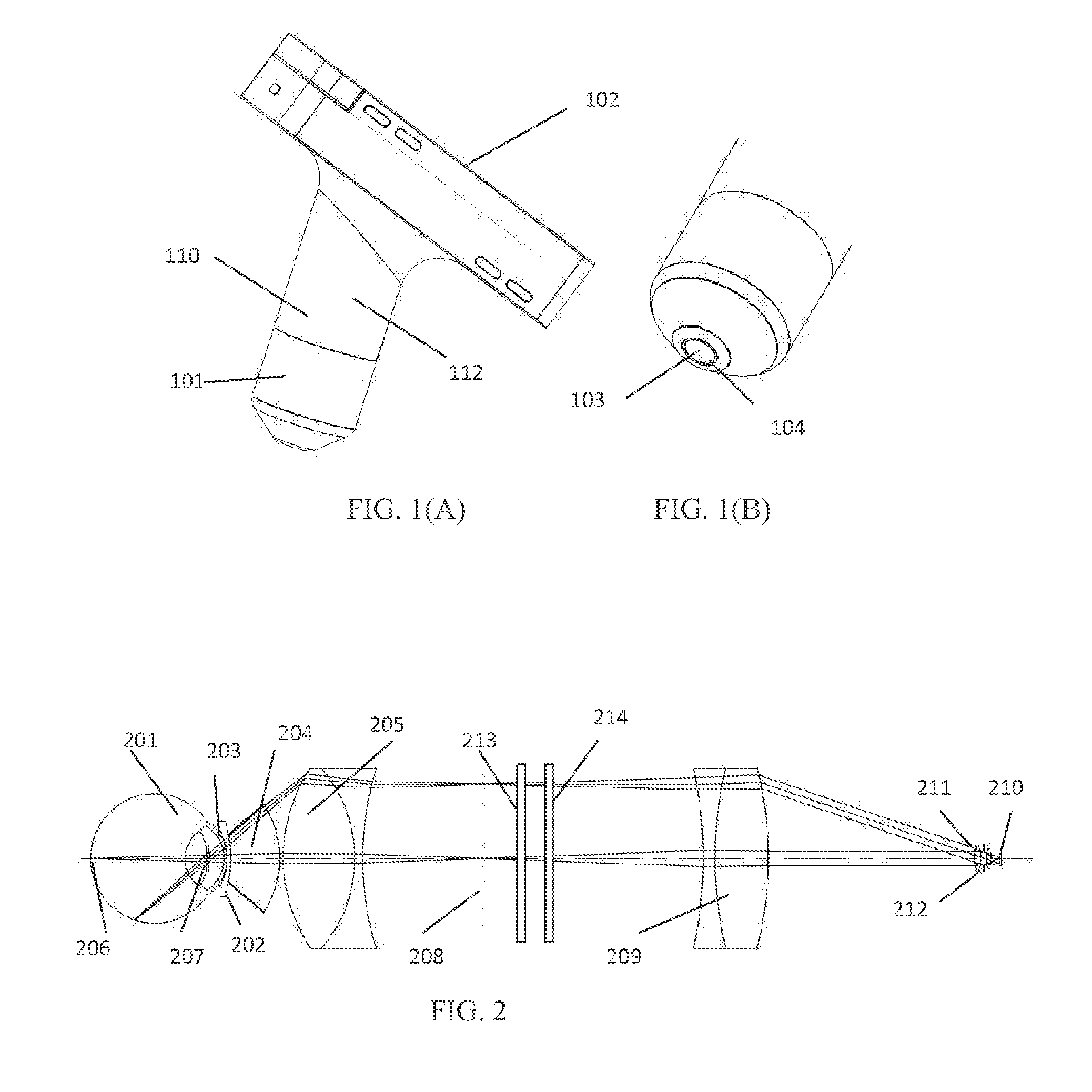 Eye imaging apparatus with a wide field of view and related methods