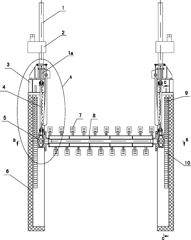 Hydraulic ice raker