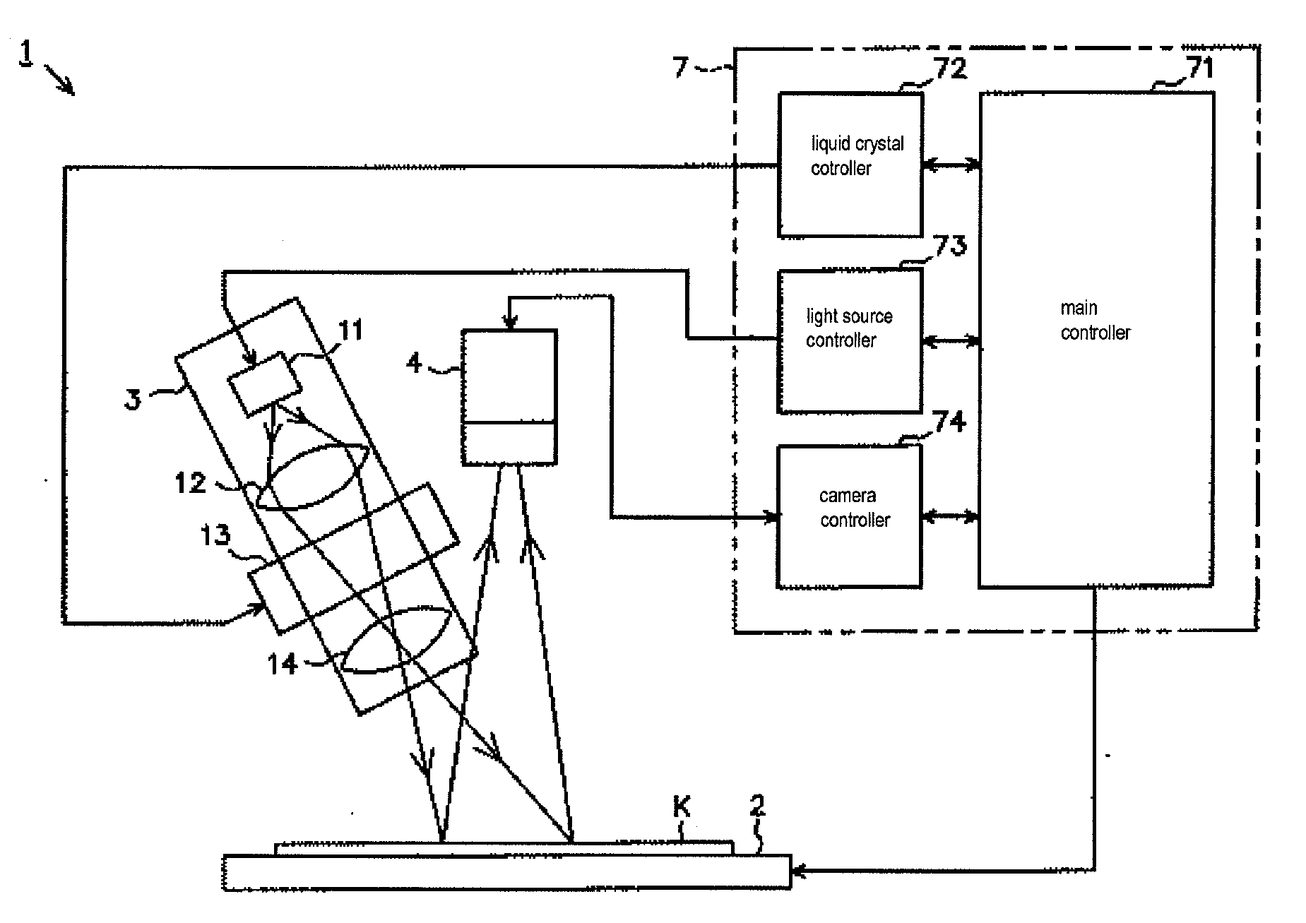 Three-dimensional measuring device and board inspection device