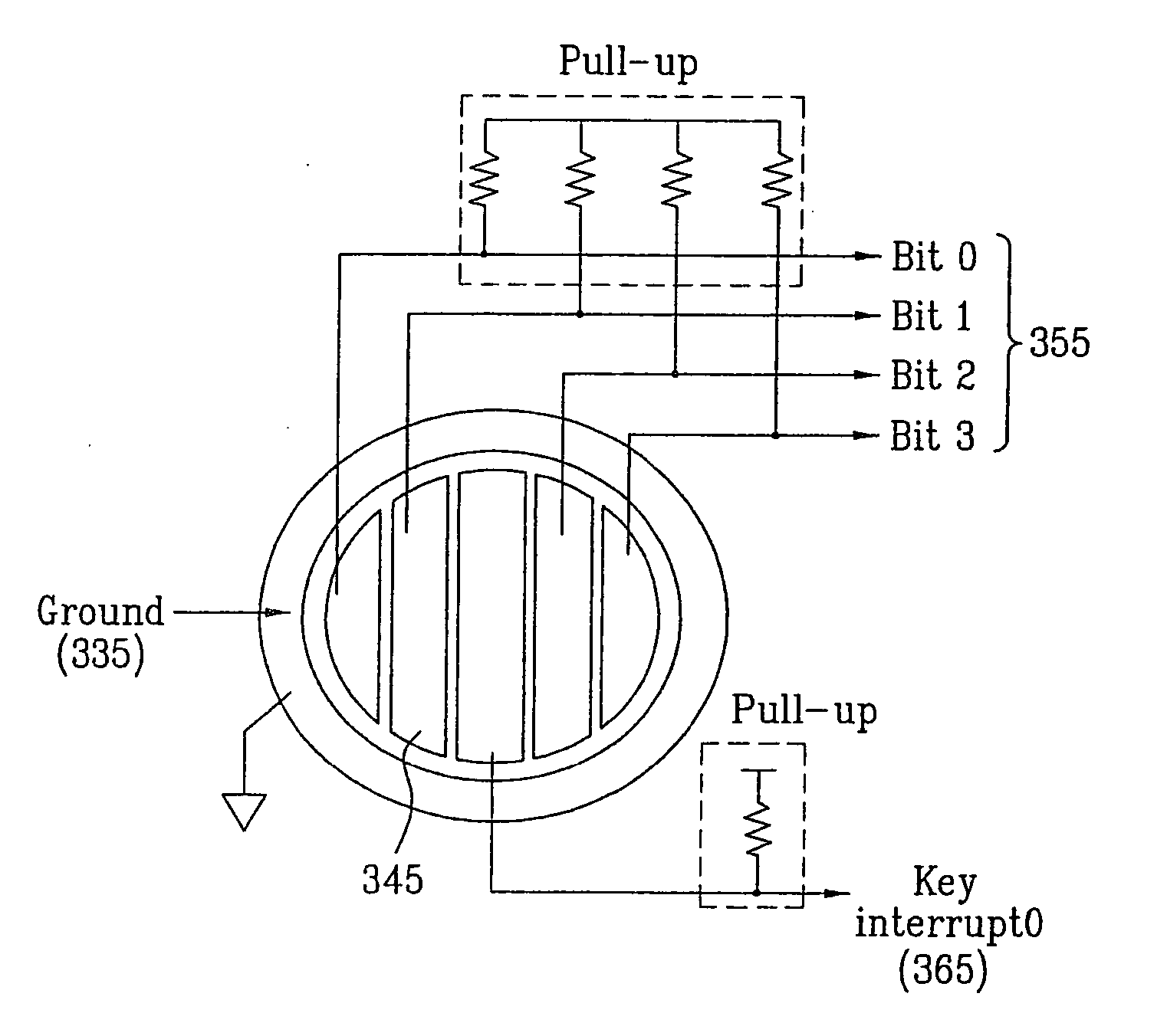 Key sensor in mobile station