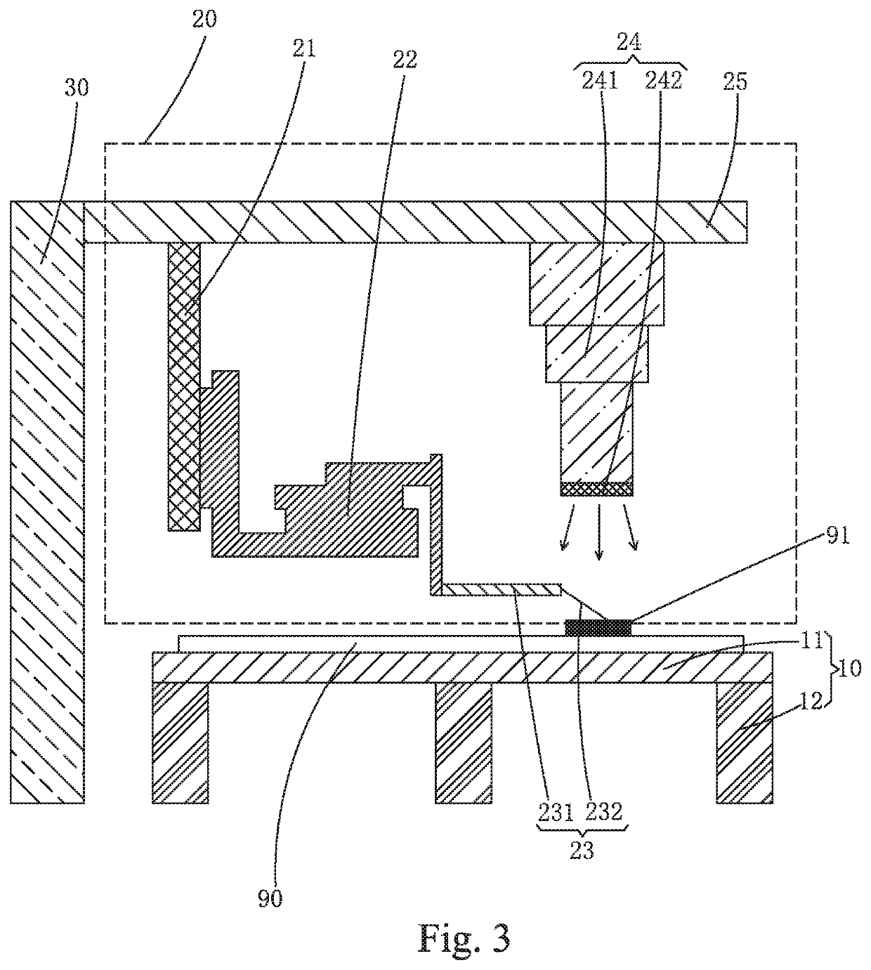 Testing device and testing method for TFT array substrate