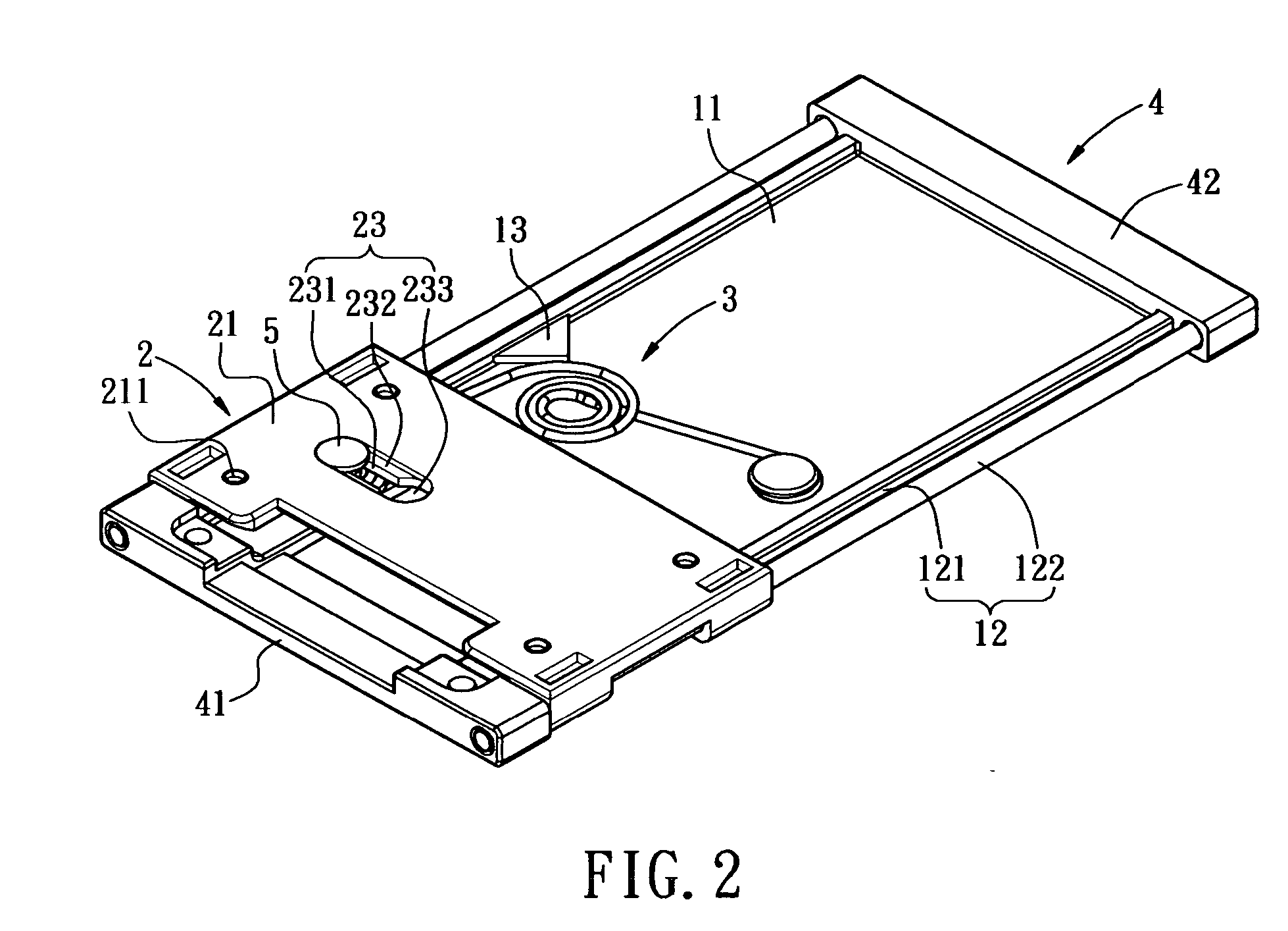 Gliding structure for glide-open type mobile phone