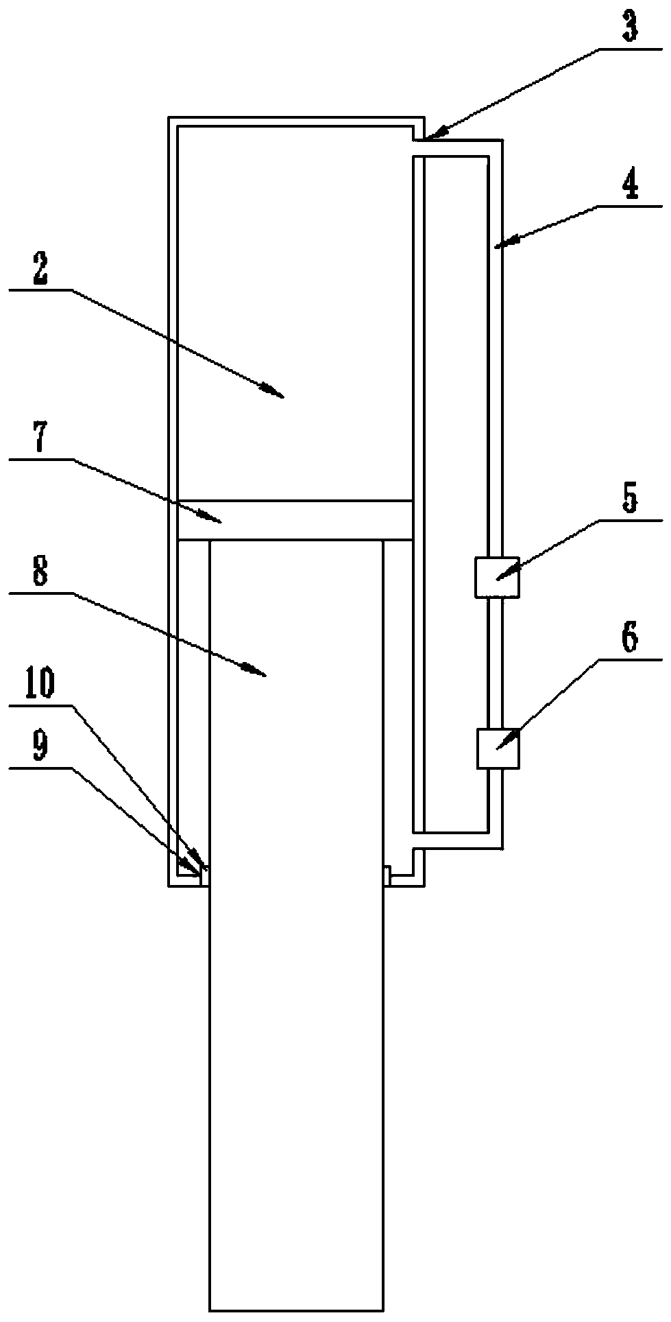 Lifting type environment-friendly dustbin device hidden underground