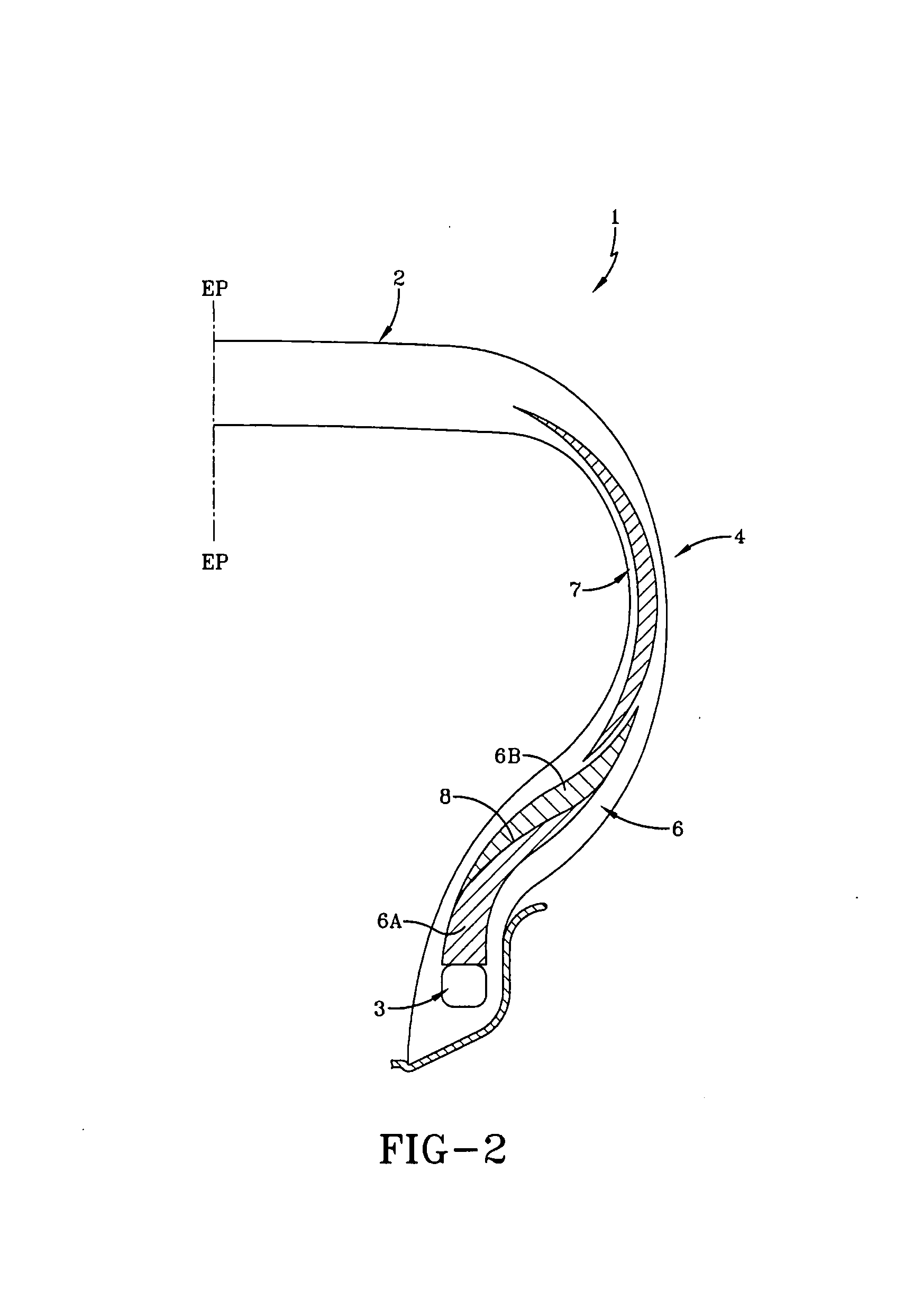 Tire with sidewall insert