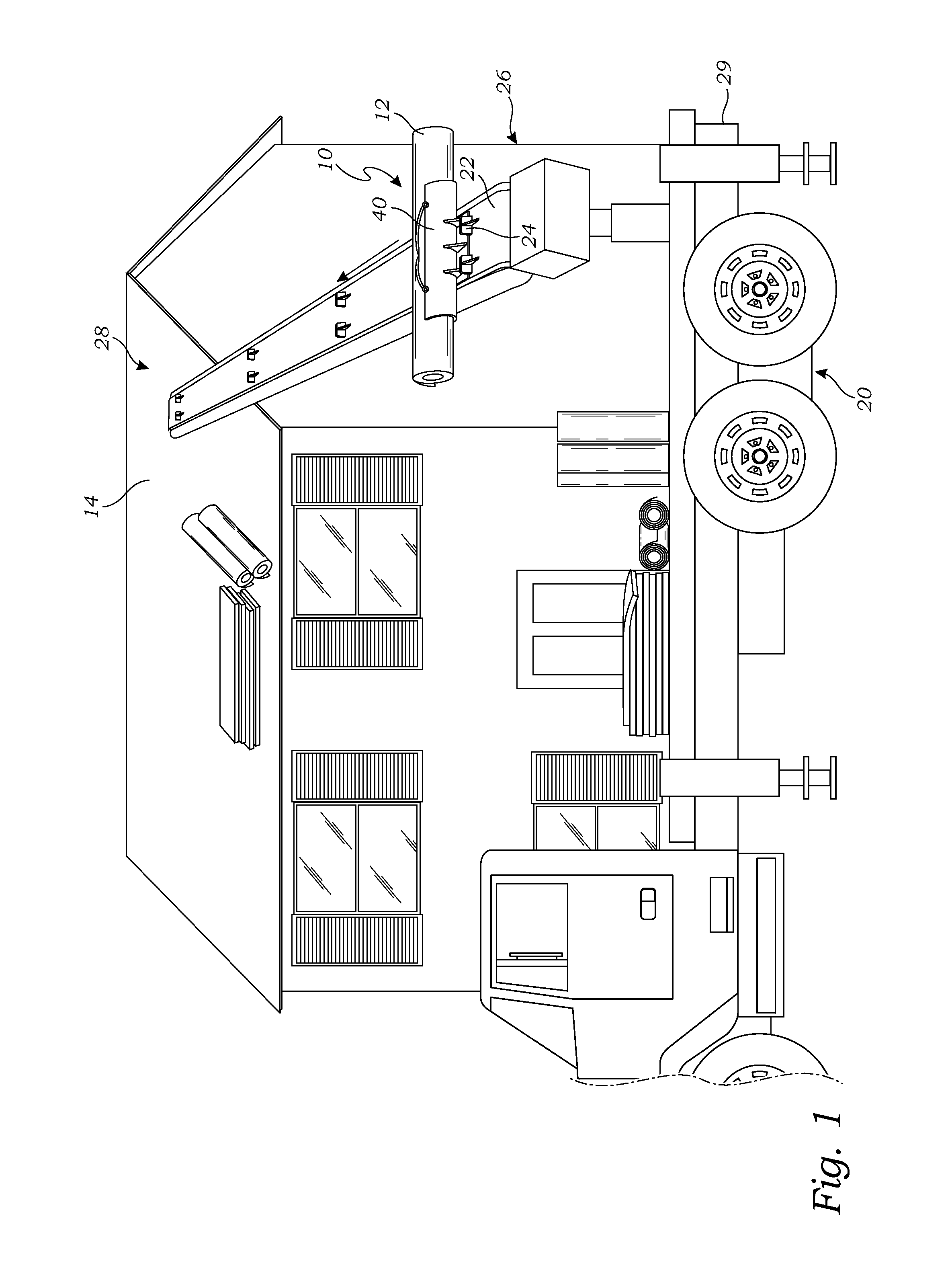 Loader attachment for use with a mobile conveyor system