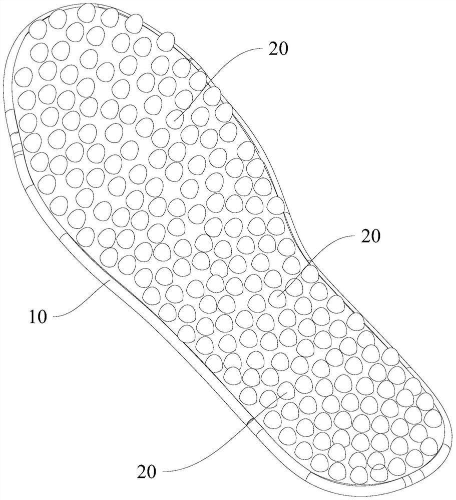 Bending-resistant damping structure and insole