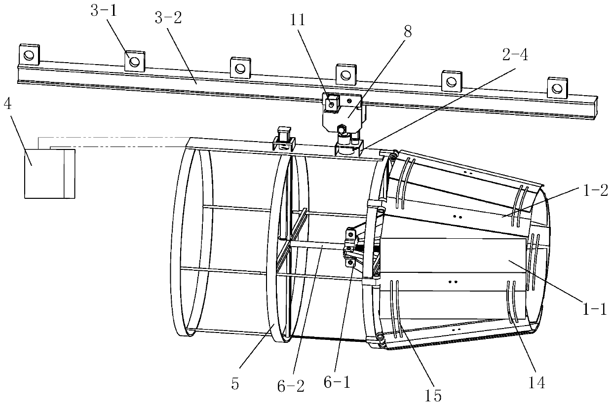 Coal mine fully mechanized excavation face air flow field plc type intelligent control device