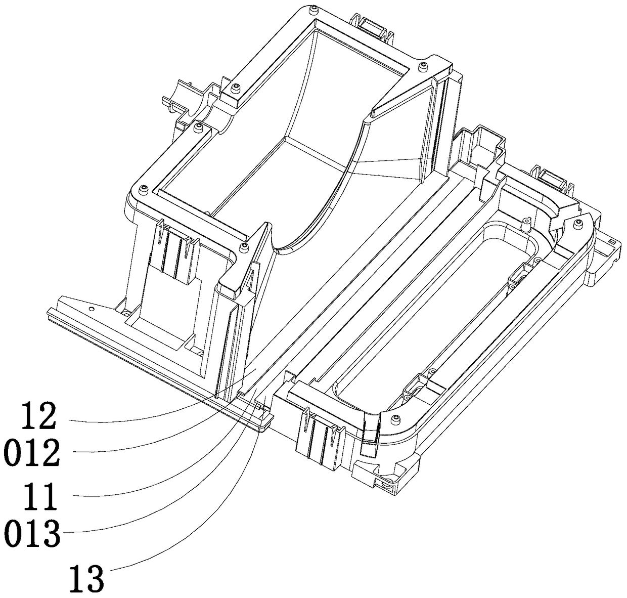 The waterway structure of the RV air conditioner and the RV air conditioner