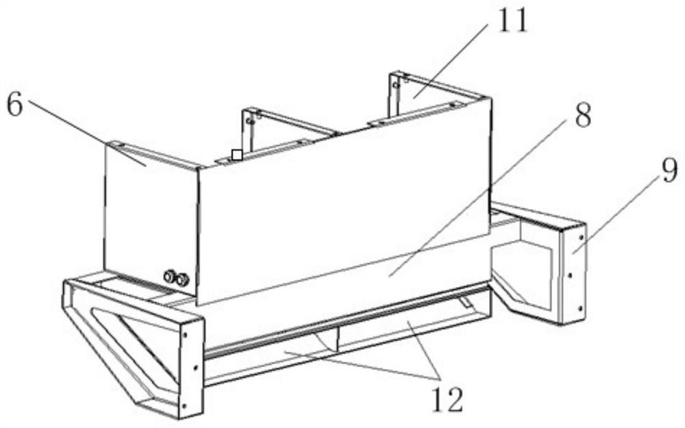 A combined air cooling device for subway traction converter