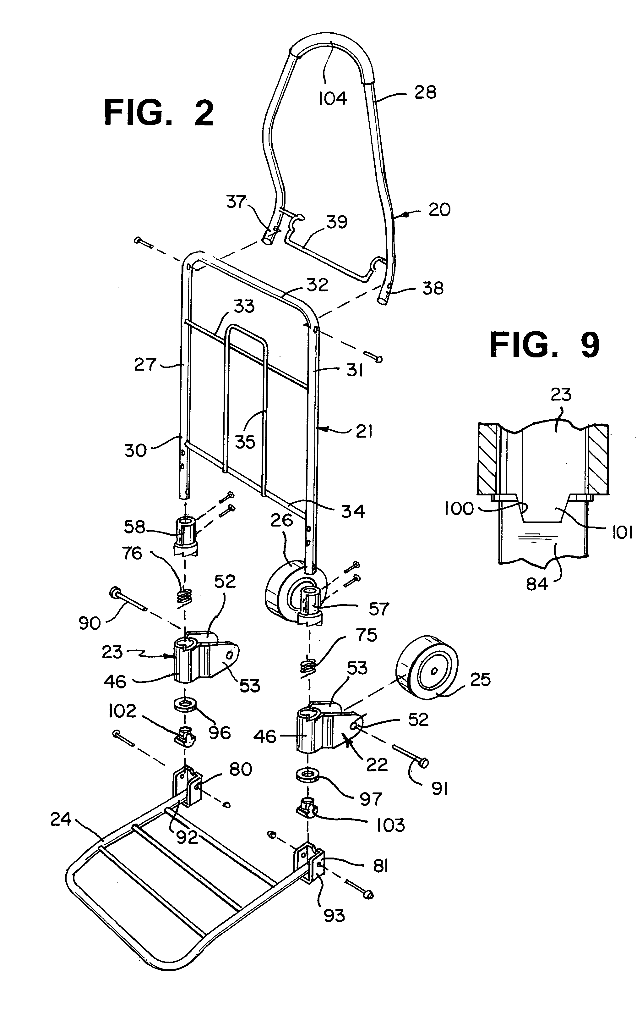 Portable luggage carts/carriers