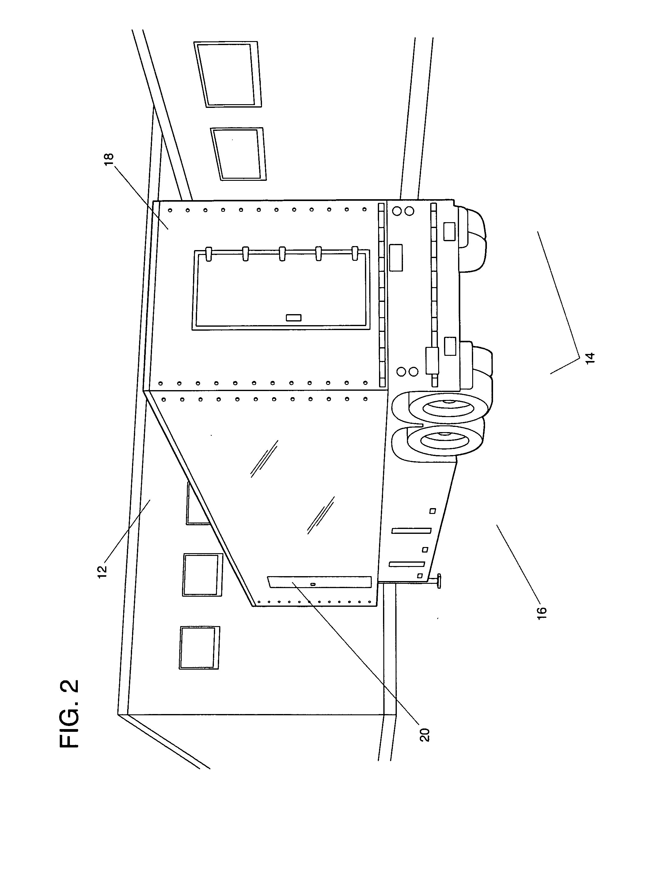 Pre-engineered building for an integral mobile imaging unit