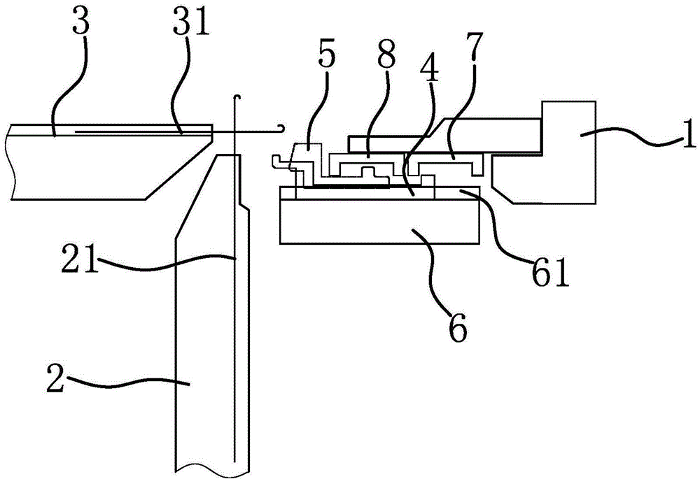 A double-side knitting and cropping integrated machine