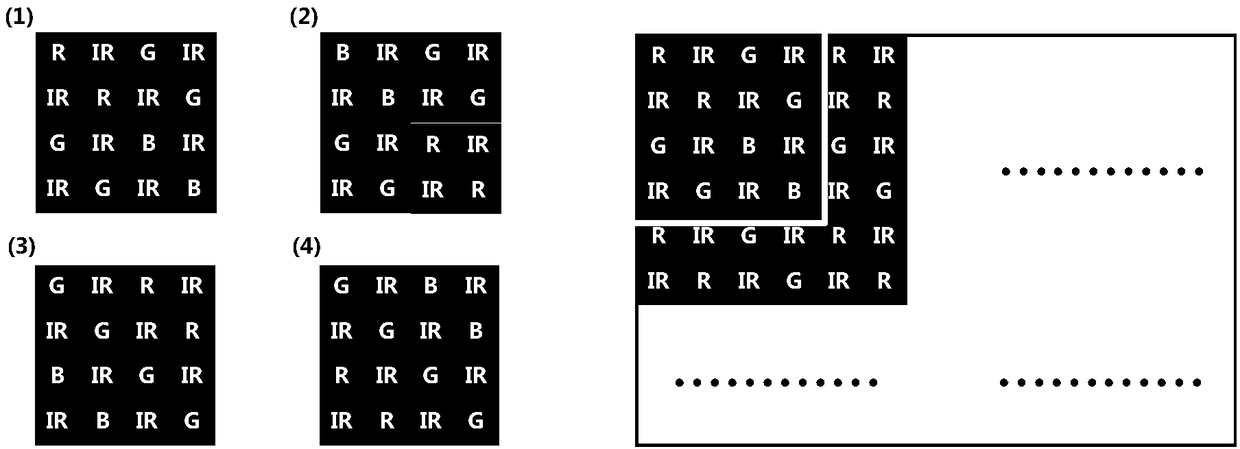 Dual-spectrum camera system based on single sensor and image processing method