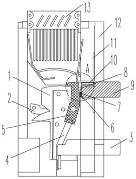 Static contact and switching device