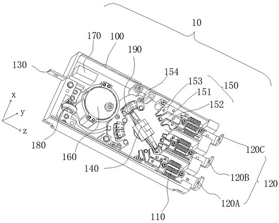 Static contact and switching device