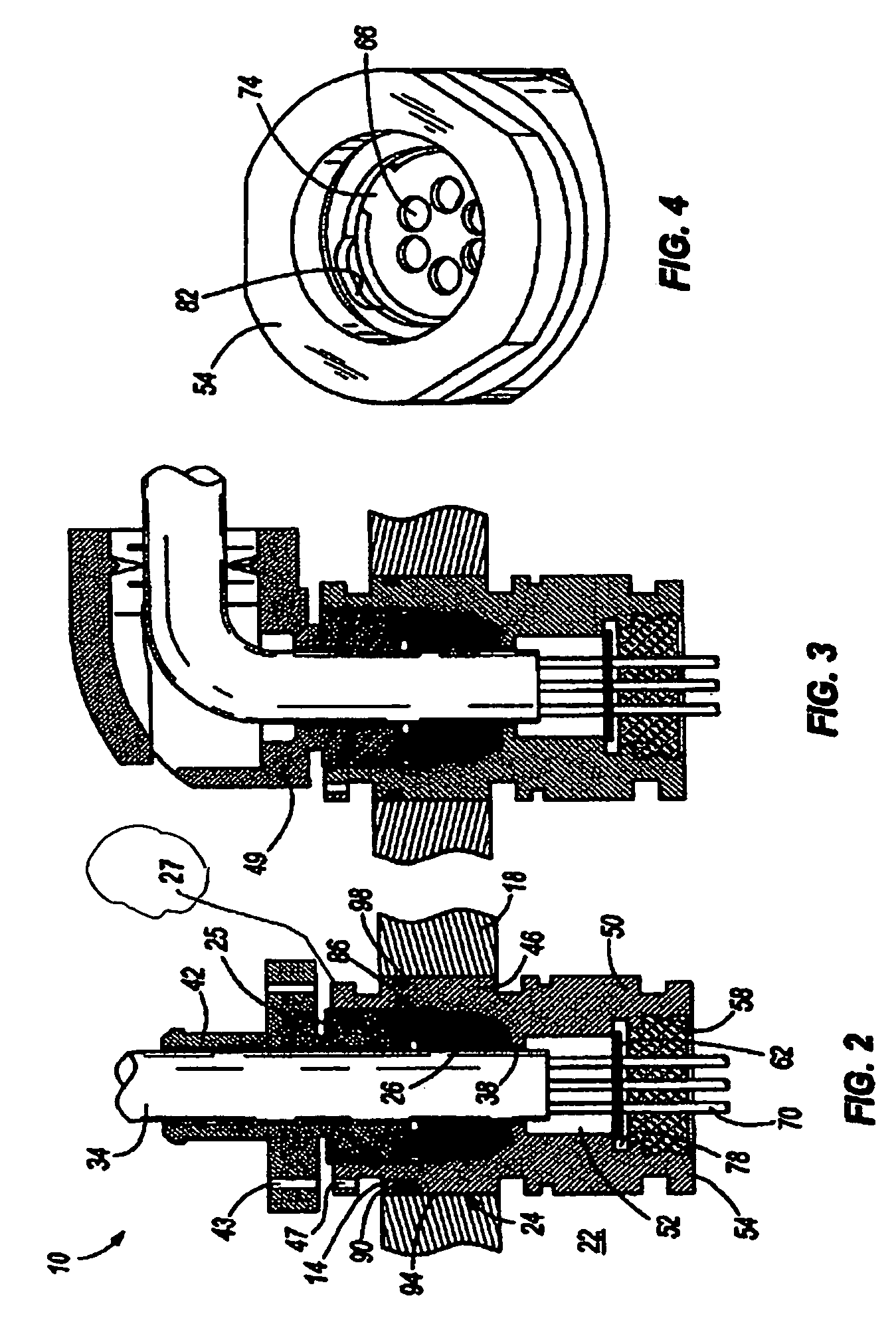 Indirect entry cable gland assembly