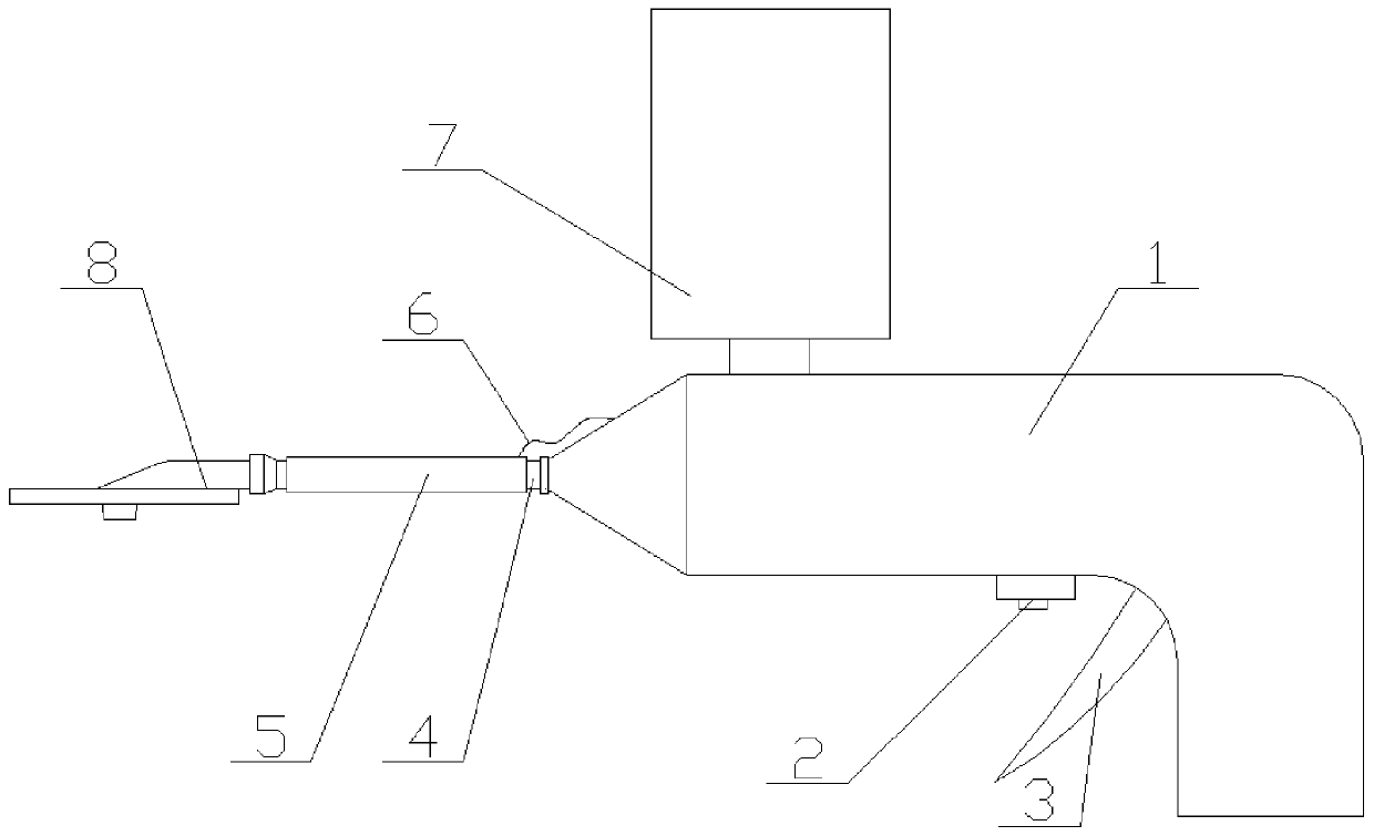 Glue injecting device for unit glass curtain wall and glue injection method of glue injecting device