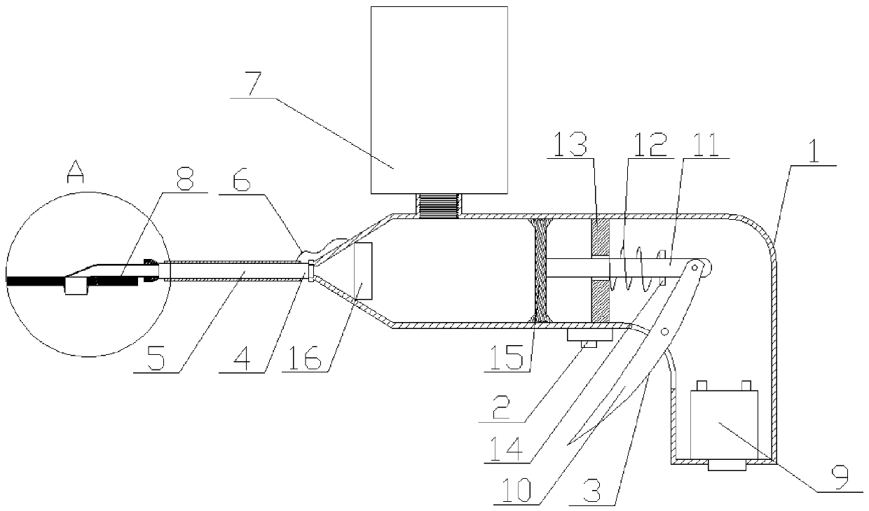 Glue injecting device for unit glass curtain wall and glue injection method of glue injecting device