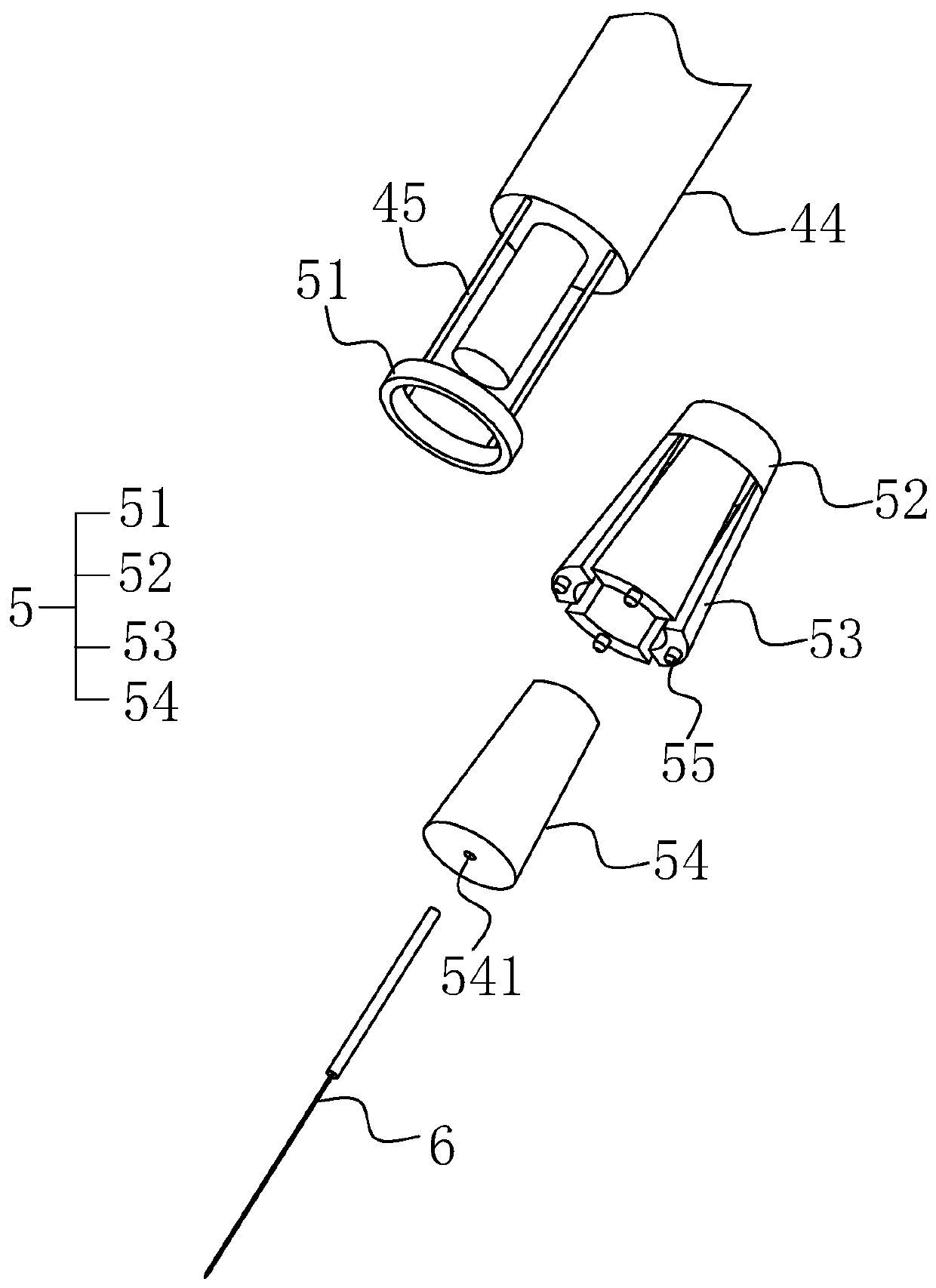 Acupuncture and moxibustion therapeutic instrument based on flat wrist and vertical finger acupuncture manipulation