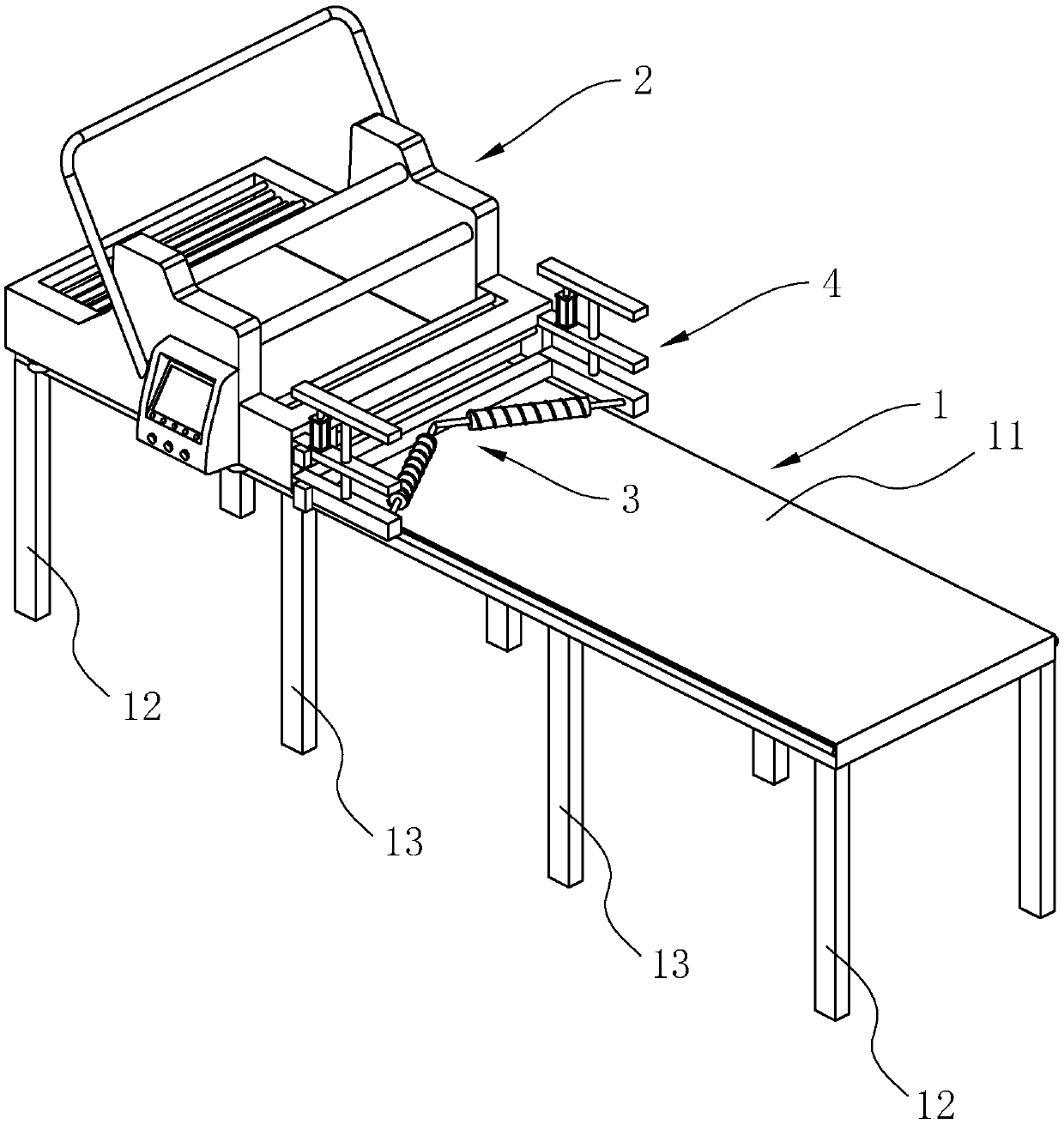 Automatic spreading machine stable in use and cloth leveling method