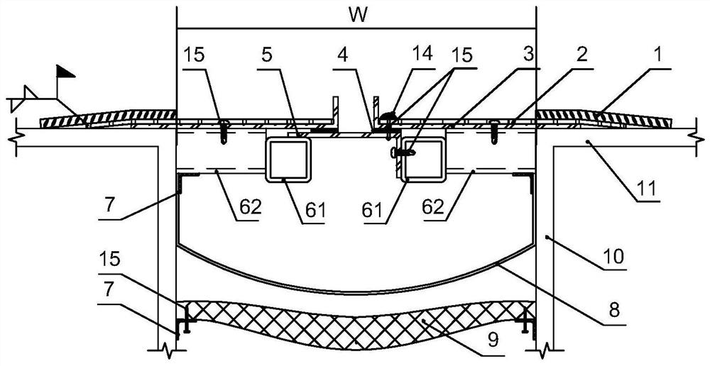 Deformation joint device for simple outer wall of steel structure building and construction method of deformation joint device