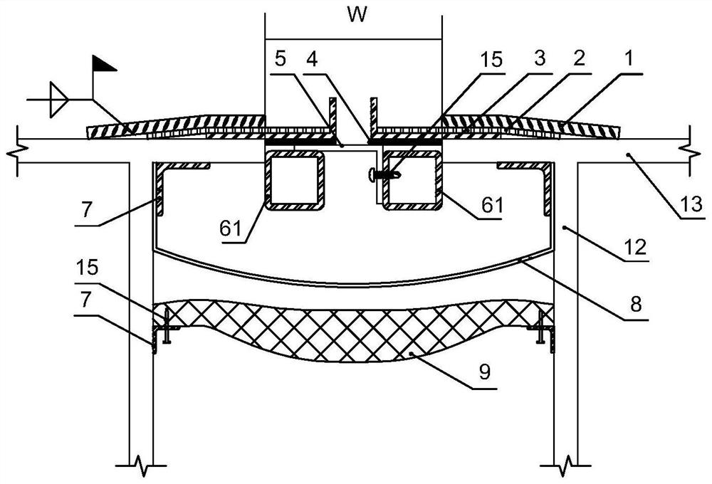 Deformation joint device for simple outer wall of steel structure building and construction method of deformation joint device