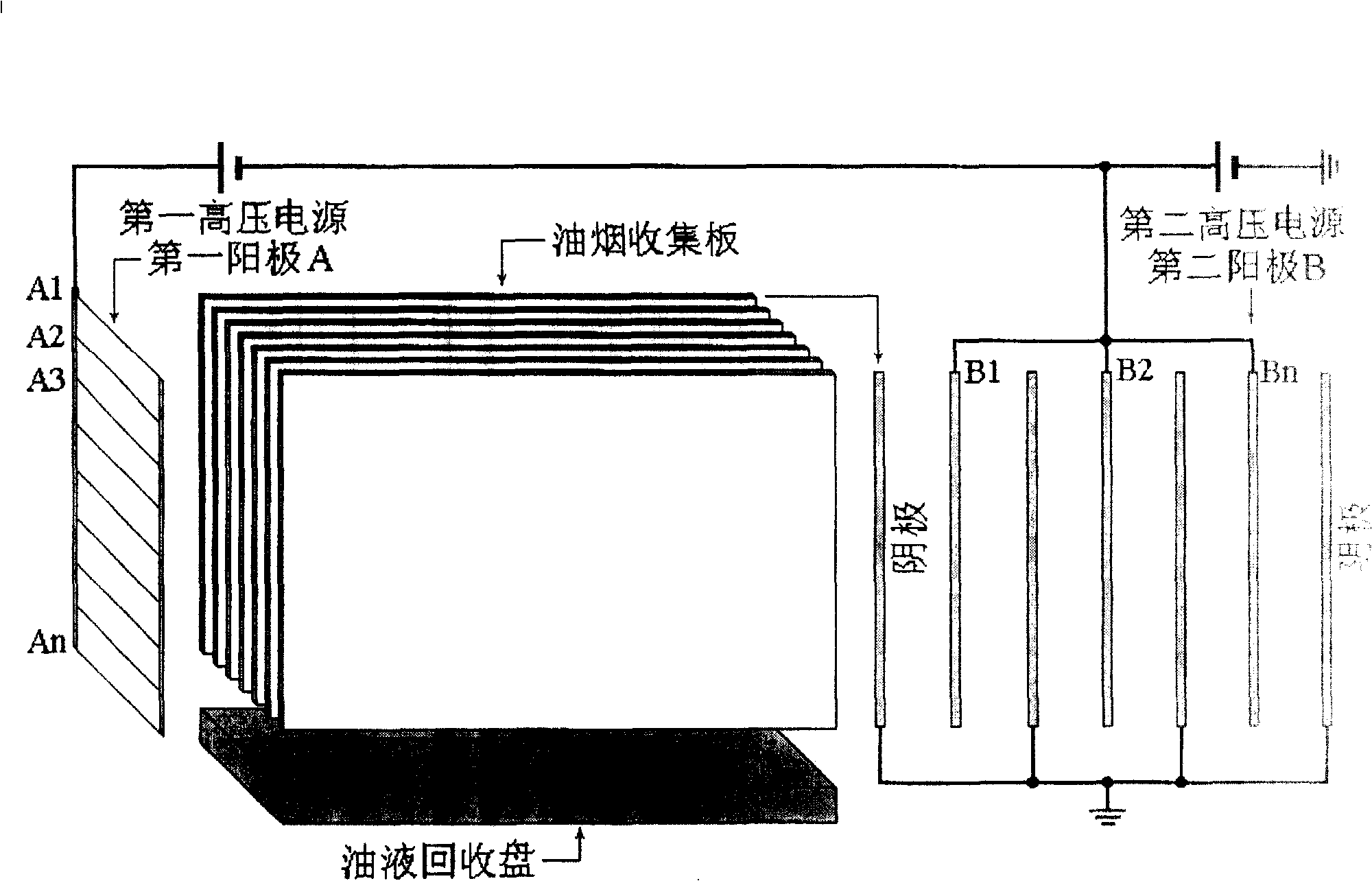 Environmental protection electronic smoke exhaust ventilator and smoke electron absorption apparatus