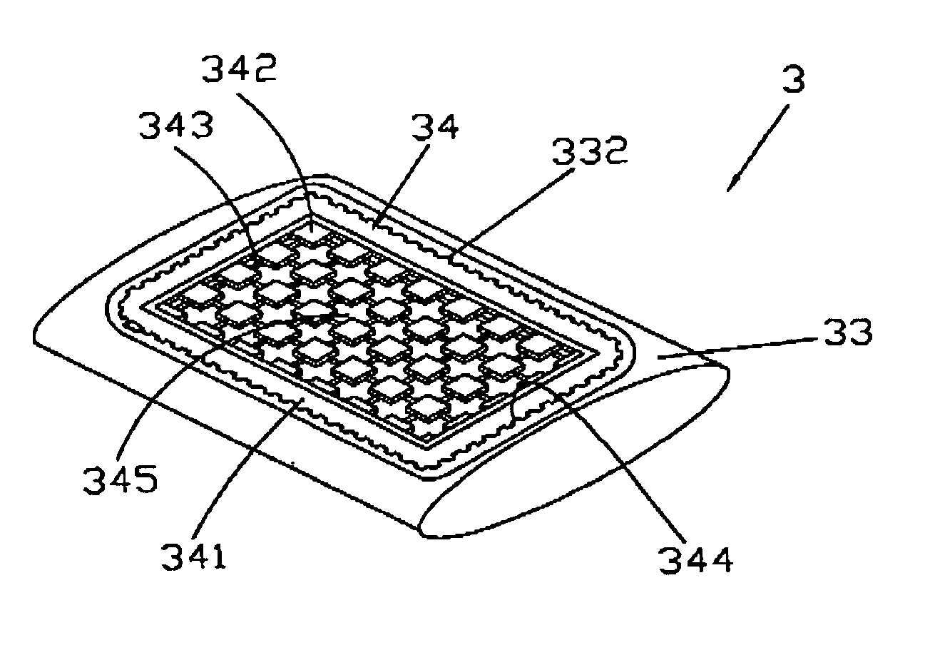 Replaceable bedding structure