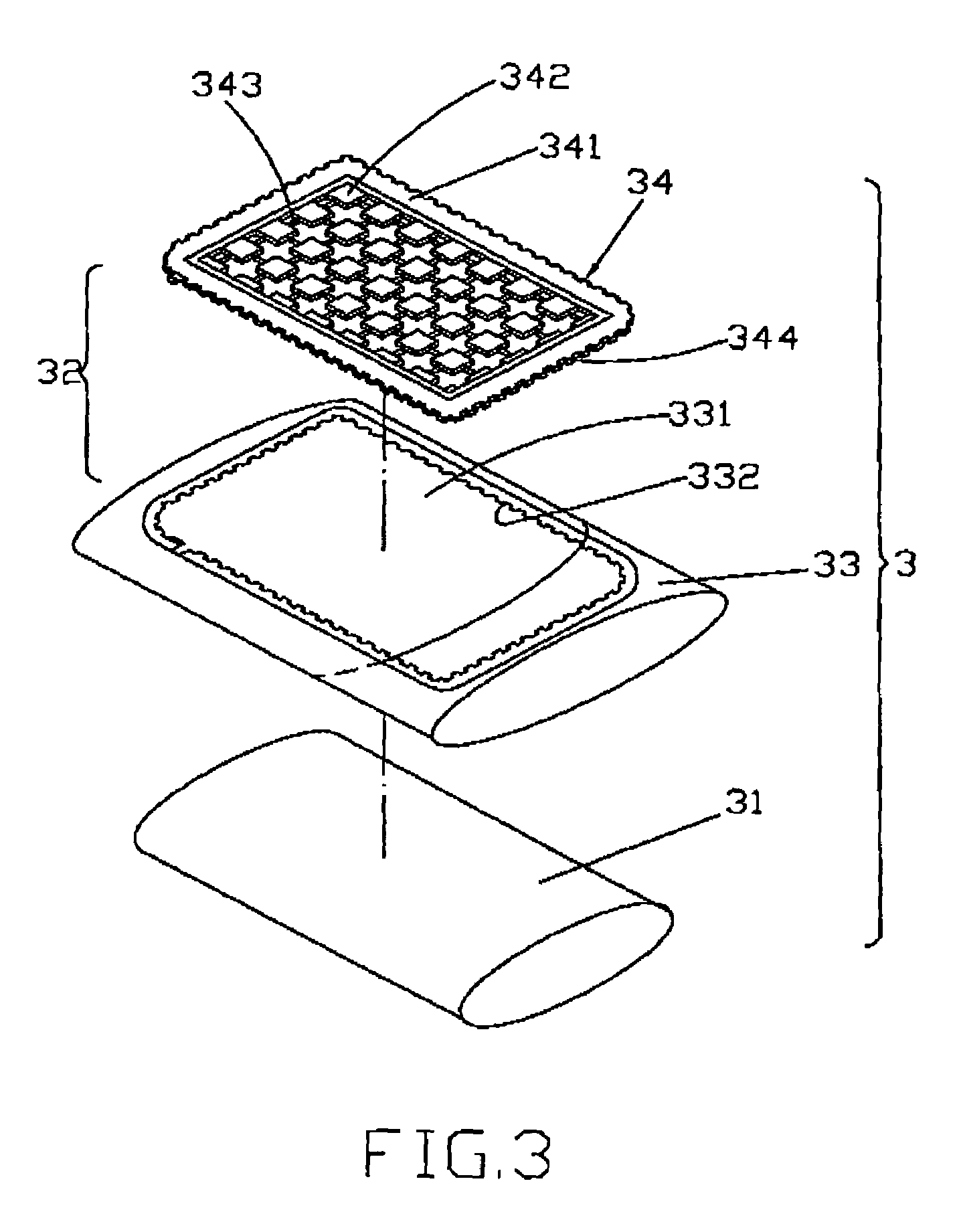 Replaceable bedding structure