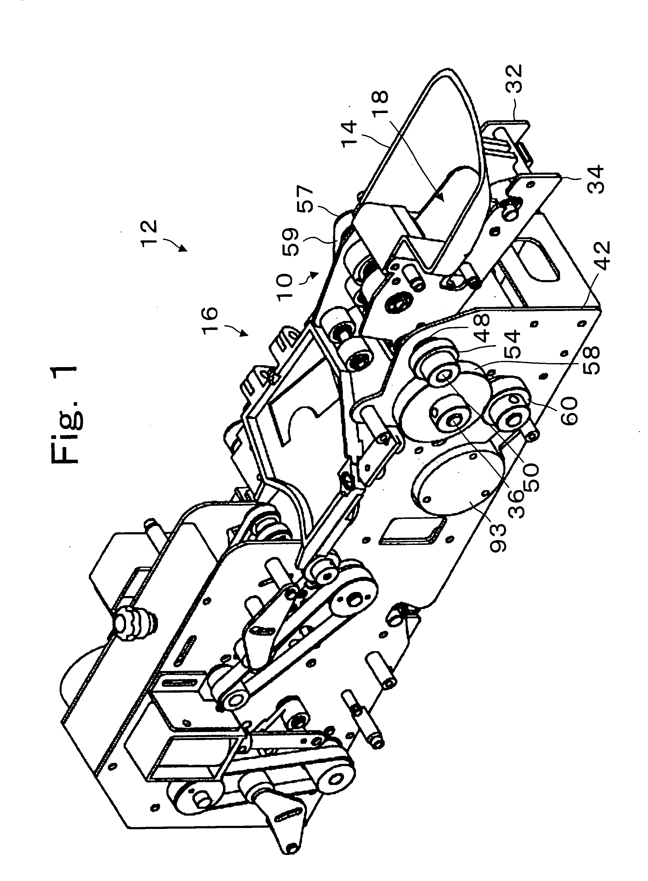 Belt-driven coin separating apparatus