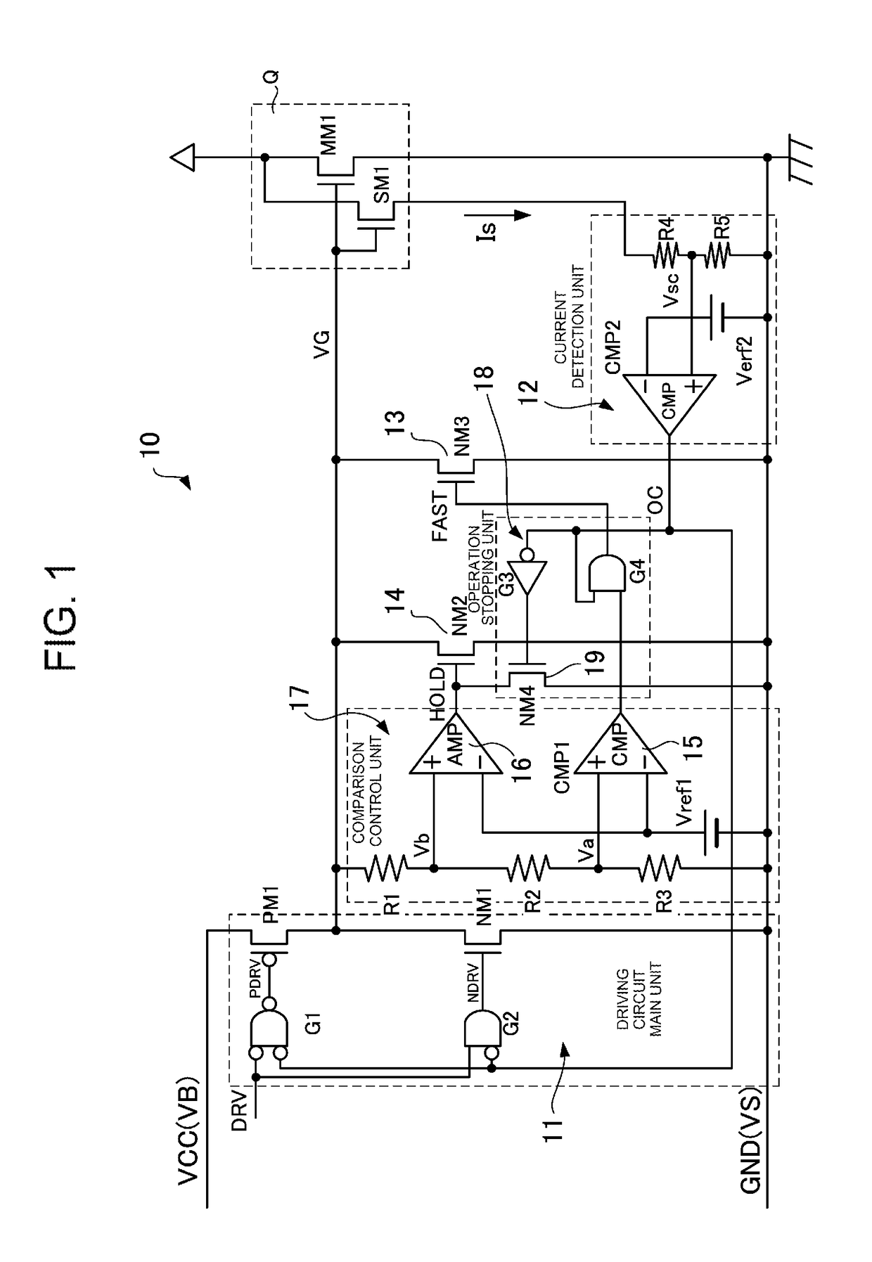 Switching element driving circuit