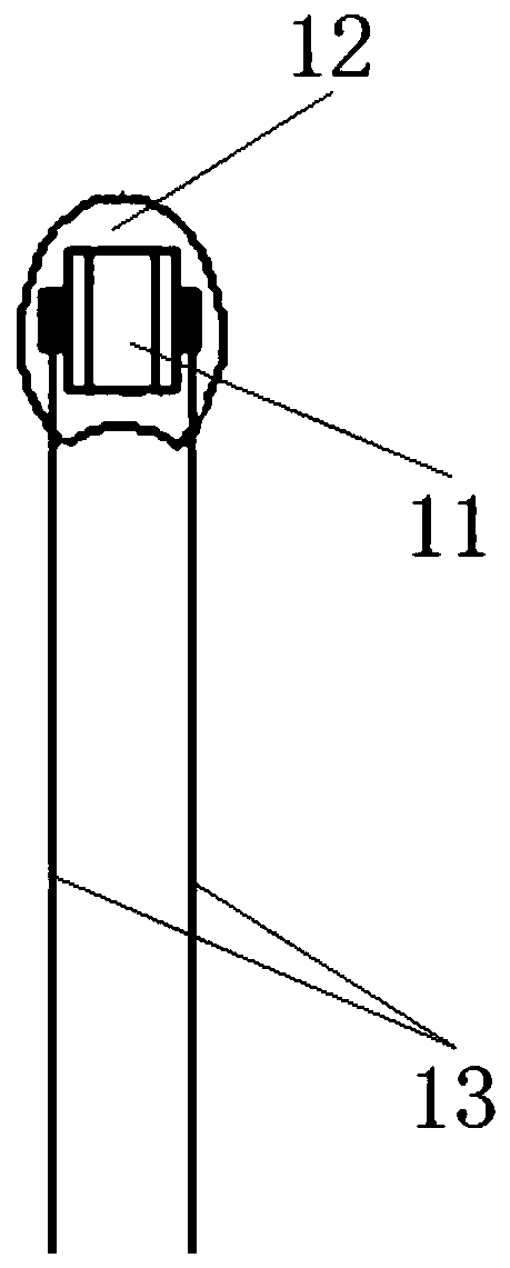 A kind of thermistor with base and preparation method thereof
