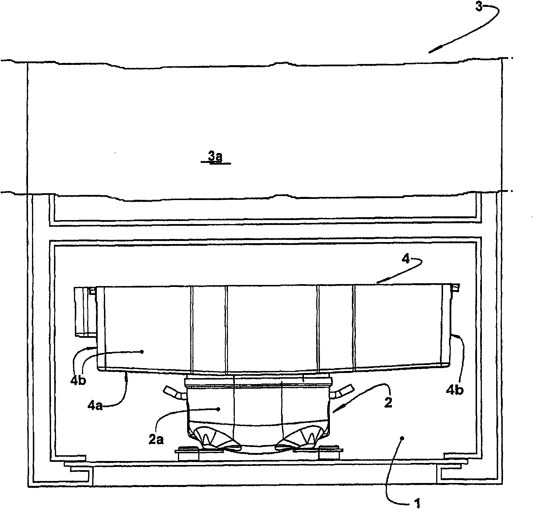 Resonator arrangement for the cabinet of a refrigeration appliance