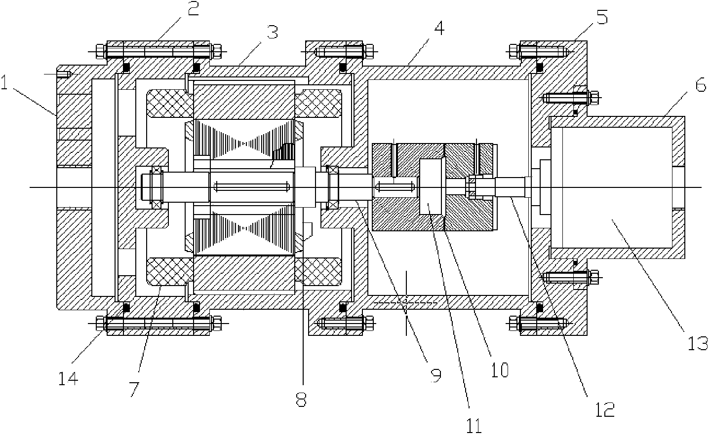 Sliding vane type working medium pump of two-phase flow refrigerating system