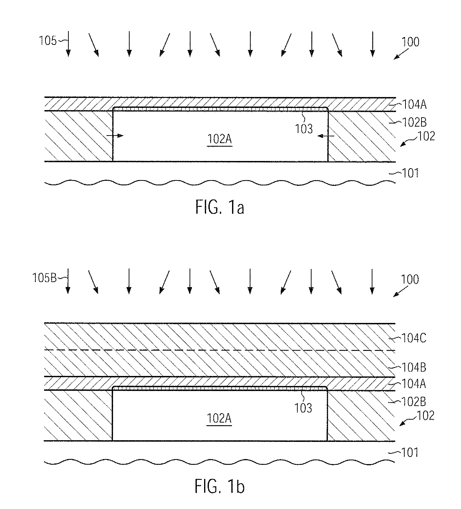 Stress transfer enhancement in transistors by a late gate re-crystallization