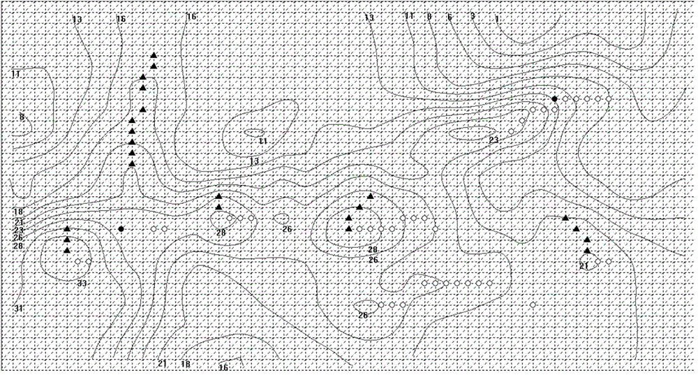 Method for extracting and automatically drawing characteristic points of groove and ridge lines